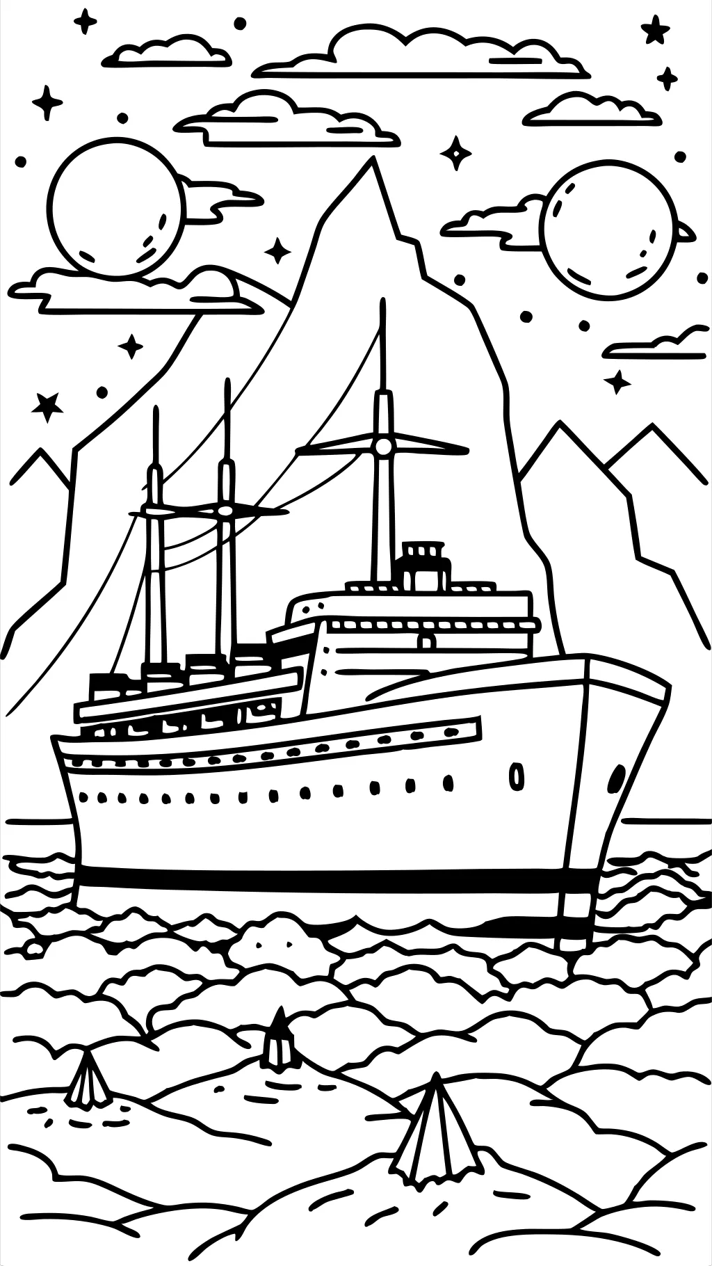 titanic coloring pages